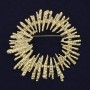 Accent Brooch Gold-toned Metal 54x56mm+
