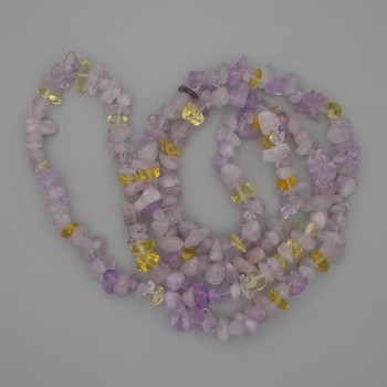 Amethyst chip beads, diameter 7-12×3-5 mm, length 80 cm ± on beading line