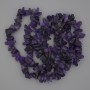 Amethyst chip beads on thread 80 cm