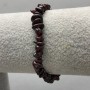 Garnet Chip Bracelet, bead size 5–8×3 mm, length 18 cm, stretch