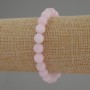 Kunzite Bracelet - Smooth Bead, 8mm Diameter, 18cm Stretch Length