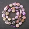 Charoite natural stone beads, tumbled, diameter 10×12 mm (±), length 38 cm