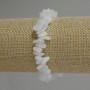 Moonstone Chip Bracelet, diameter 8–14×3–5 mm, length 18 cm, stretch