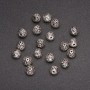 Bead-insert findings, 7 mm diameter, inner diameter 1.4 mm, packaging 20 g, (+-) 20 pcs