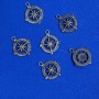 Pendant Steering Wheel hardware, diameter 25×28 mm ±, packaging 23 pcs ±, 20 g gray color