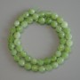 Beads of natural chrysoprase (olivine), faceted round beads, 8mm diameter ±, length 36cm ±