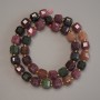Tourmaline Beads, Faceted Cube 7x7 mm +/- on Thread, 37 cm Length