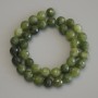 Jadeite Beads, Faceted Sphere, 10 mm Diameter, 37 cm Long on Thread