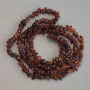 Hessonite Garnet Chip Beads, 7-9×4 mm, 80 cm +/- on beading thread