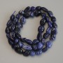 Faceted sodalite beads, diameter 8–12×7 mm, about 40 cm long on a thread