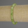 Chrysolite Olivine Bracelet - Faceted Bead, 6 mm diameter, 18 cm length (stretch)