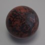 Obsidian natural stone sphere, diameter 30 mm+