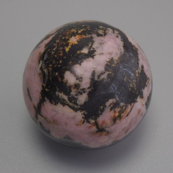 Souvenir sphere made of natural rhodonite, diameter 30 mm+
