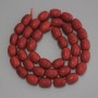 Coral barrel beads, diameter 10×8 mm, length 40 cm ± on thread
