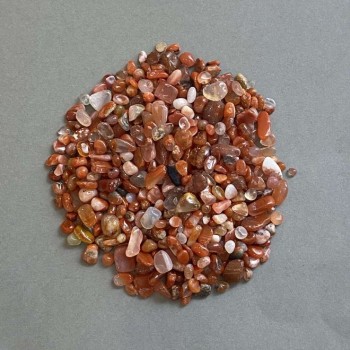 Natural Carnelian Chip, Undrilled, 4-8×4-7 mm ± (per 100 g)