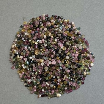 Natural Tourmaline Chips, Undrilled, 2.5×2–3 mm (per 100 g)