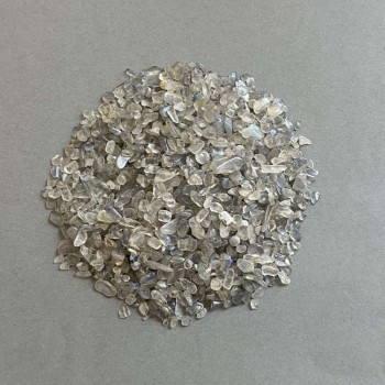 Натуральний камінь Лабрадор крихта без отвору 3-8х2-4мм+- (за 100г+-)