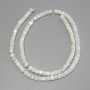Mother-of-Pearl Rondelle Beads, 5x4 mm, 40 cm strand
