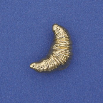 Croissant Brooch, gold-toned metal, 24x13 mm+