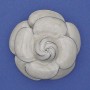 Brooch Flower Silver Enamel 45mm