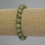 Serpentine Bracelet with Smooth Beads, 8mm Diameter +/-, Length 18cm +/- (Stretch)