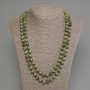 Long serpentine necklace with pressed smooth 8 mm beads +-, length 120 cm+