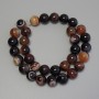 Agate Beads, Smooth Ball, Diameter 12mm ±, On Thread, Length 39cm+