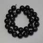 Sun Obsidian Beads - Smooth Sphere, 14mm Diameter ± on Thread, Length 37cm+
