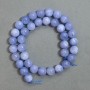 Aquamarine Beads, Smooth Round, 10mm Diameter ± on Thread, Length 38cm+