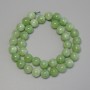 Chrysolite (Olivine) Beads - Smooth Round Beads, 10 mm diameter ±, on thread, length 38 cm+