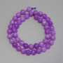 Lavender Amethyst Beads - Smooth Round Bead, 8mm diameter, on thread, 38cm length