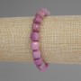 Phosphosiderite Bracelet with Faceted Cube Beads, 9 mm Bead Diameter, 18 cm Length, Stretch