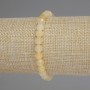 Citrine Beaded Bracelet, Faceted Beads 6 mm, 18 cm Length, Elastic
