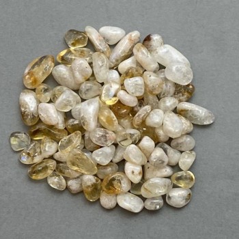 Natural Citrine Faceted Bead Without Hole 7-14×5-7 mm ± (per 100 g ±)