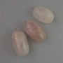 Pink Quartz Pendant, Natural Stone, Diameter 35×17 mm+