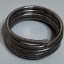 Gray elastic metal bracelet, 68mm diameter+