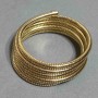 Elastic Flexible Gold-Tone Metal Bracelet, 68mm Diameter+