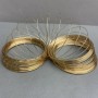 Memory wire, 0.8 mm diameter, 10 cm coil diameter, gold-colored metal