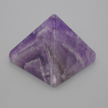 Amethyst Natural Stone Pyramid, 38x38mm length and 33mm width