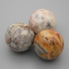 Уцінка! Сувенірна куля з натурального каменю Пісочна Яшма, діаметр 40мм+- (жеоди)