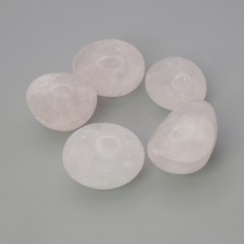 Souvenir Pink Quartz - Tumbled Stones ~ Sizes 20-23×17-20×12-14 mm (±) Packaging 100 g (price per 100 g)