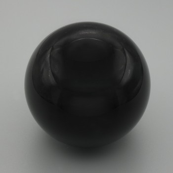Decorative sphere made of natural silver obsidian, 50 mm diameter, weight from 150 g (Price per 100 g)