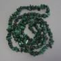 Malachite crumb beads, diameter 6-10×2-5 mm, length 78 cm on fishing line