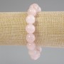 Sale! Pink Quartz Bead Bracelet, 12mm Diameter Beads, 18 cm Length, Stretch