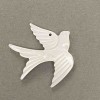 Swallow Pendant made from natural white mother-of-pearl 27x25x3mm
