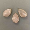 Pink Quartz Pendant in a Golden Setting 21×35 mm+