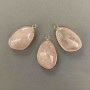 Pink Quartz Pendant in a Golden Setting 21×35 mm+