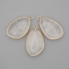 Rock crystal pendant in a gold-tone metal setting 21×35 mm+