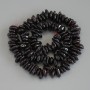 Garnet chips, diameter 8–12 × 2–3 mm, on a thread, length 40 cm+