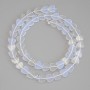 Moonstone Heart Beads, 8×8×2 mm, on a thread, length 38 cm+